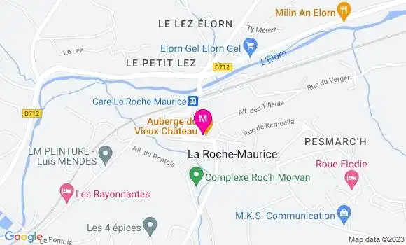 Localisation Auberge du Vieux Château