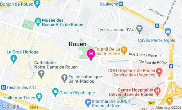 Localisation Restaurant Bar Le Saint Vivien
