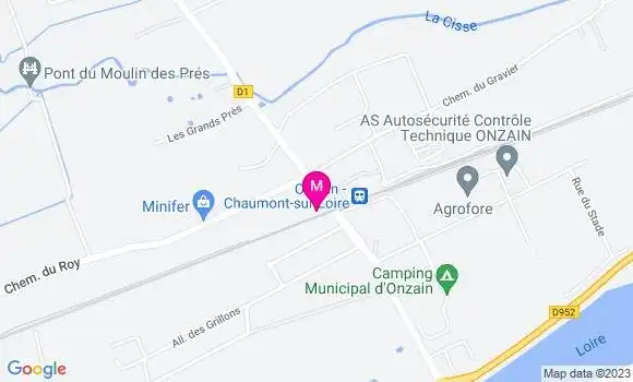 Localisation Restaurant de la Gare
