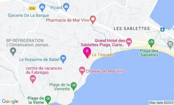 Localisation Restaurant  La Toquade
