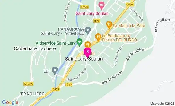 Localisation Restaurant  La Flambée Auroise