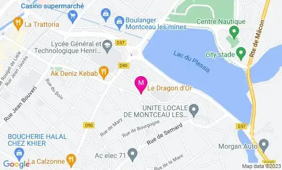 Localisation Restaurant Asiatique Le Dragon d