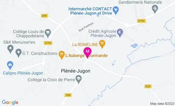 Localisation Restaurant  Benoit Jean Bernard