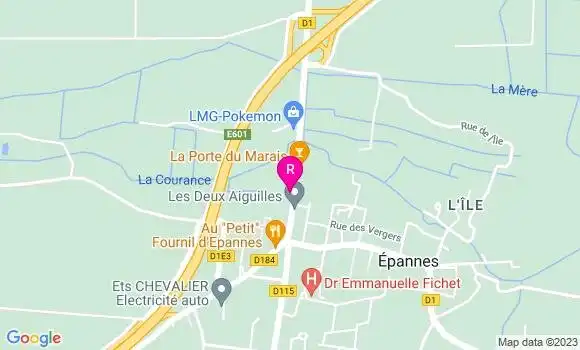 Localisation Restaurant Bar La Porte du Marais