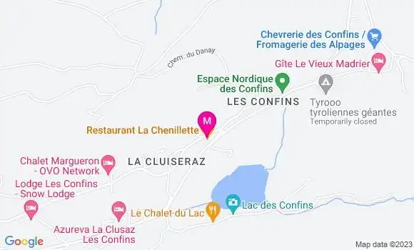 Localisation Restaurant la Chenillette