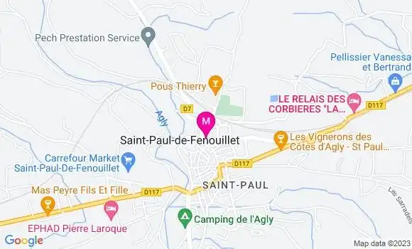 Localisation Restaurant Bar Le Pouss