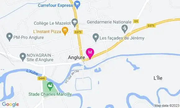 Localisation Le Café de la Poste