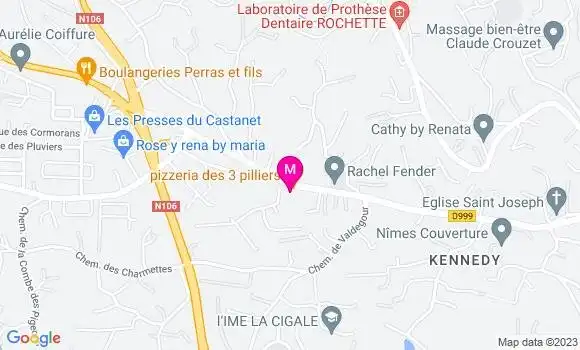 Localisation Pizzeria Les 3 Pilliers