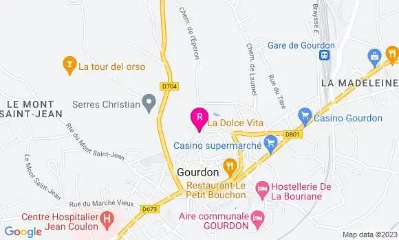 Localisation Pizzeria La Dolce Vita