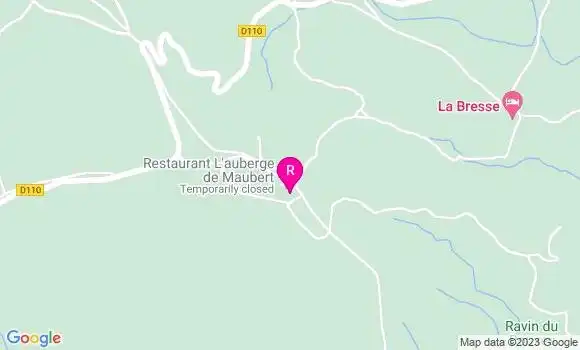 Localisation Auberge du Maubert