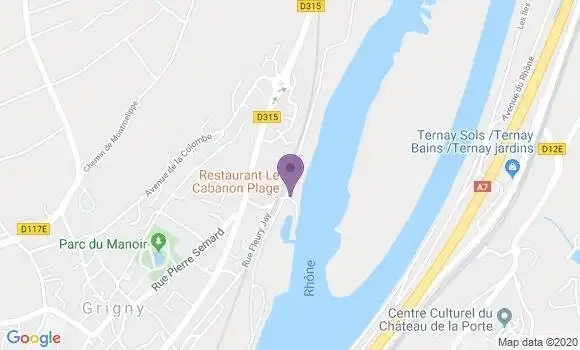Localisation Restaurant  Le Cabanon Plage