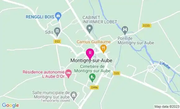 Localisation Restaurant  A La Table des Jardiniers