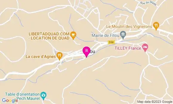 Localisation Restaurant  Lou Courtal des Vidals
