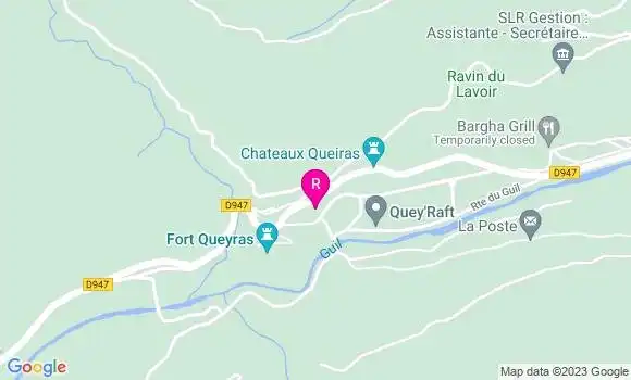 Localisation Restaurant  La Paillotte du Guil