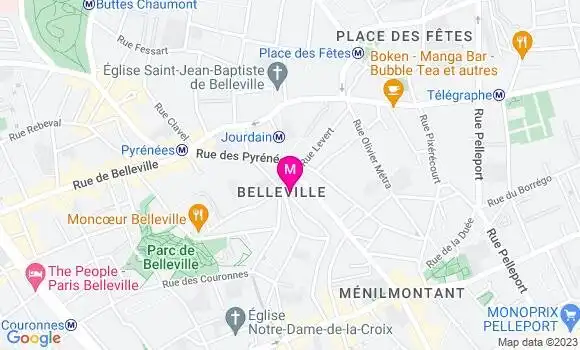 Localisation Bistrot Les Cascades