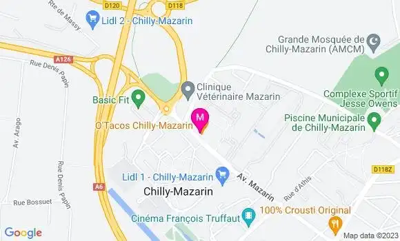 Localisation Restaurant  Brown