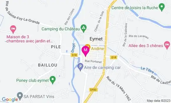 Localisation Restaurant  Le Gambetta