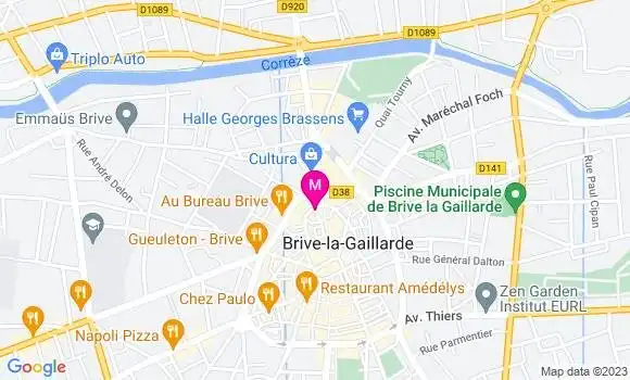 Localisation Restaurant  Le Corrèze