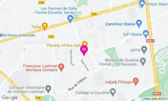 Localisation Restaurant Africain Chez M