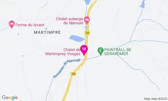 Localisation Chalet Auberge du Narouël