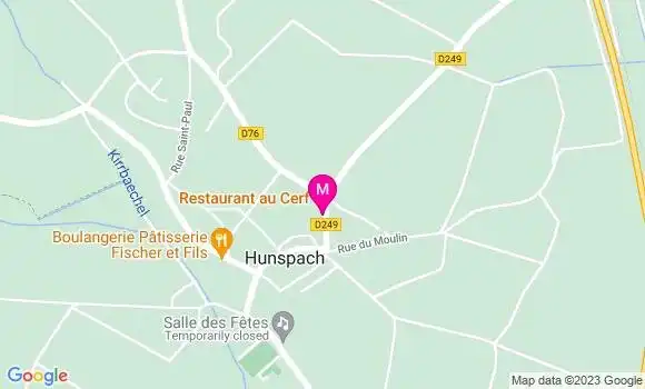 Localisation Restaurant  Au Cerf