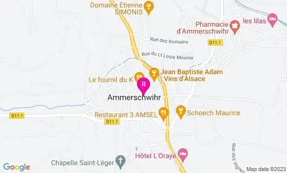 Localisation Restaurant  Julien Binz