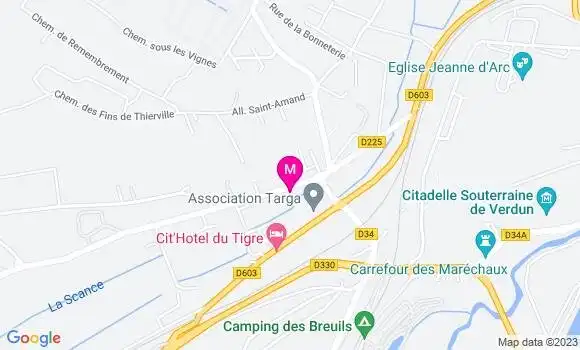 Localisation Restaurant  Le Brasero