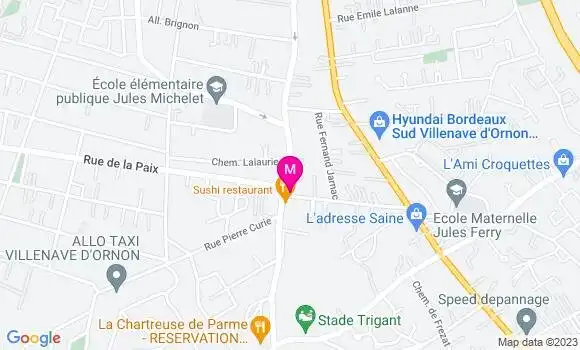 Localisation Pizzeria Hel O Pizz