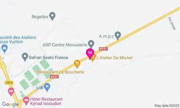 Localisation Restaurant  Relais Issoldunois