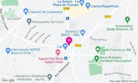 Localisation Le Bistrot de Paris