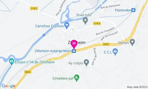 Localisation Auberge Mohn