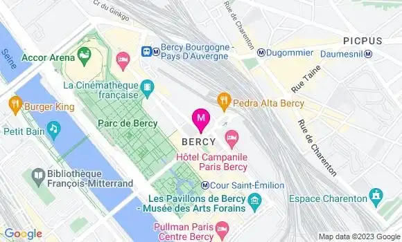 Localisation Restaurant  Le Dijon Bercy