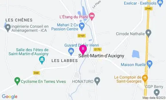 Localisation Au Petit Bistrot des Labbes