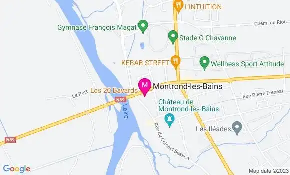 Localisation Restaurant de la Loire
