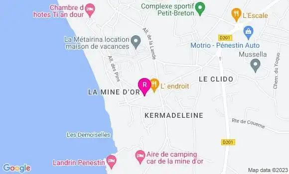 Localisation Brasserie La Mine d