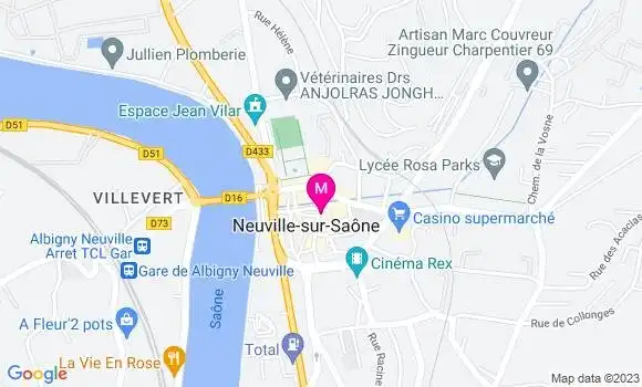 Localisation Restaurant  La Table de Gaston