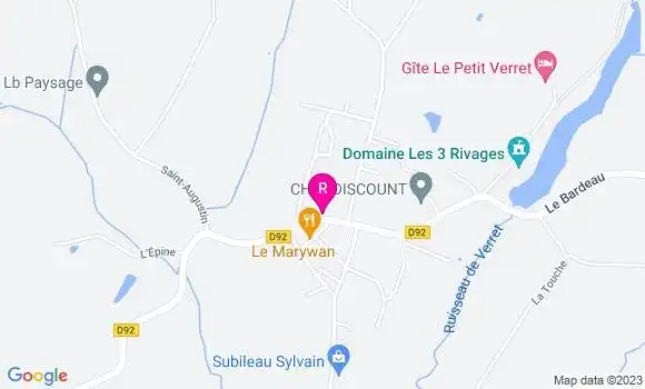 Localisation Restaurant  Le Petit Anjou