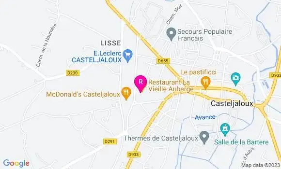 Localisation Restaurant Hôtel Clos Castel