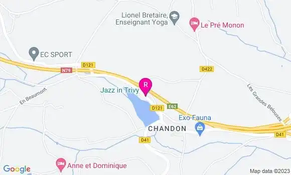 Localisation Auberge du Lac