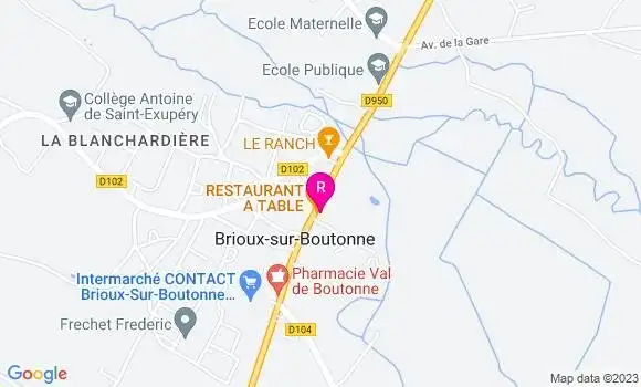 Localisation Restaurant  A Table