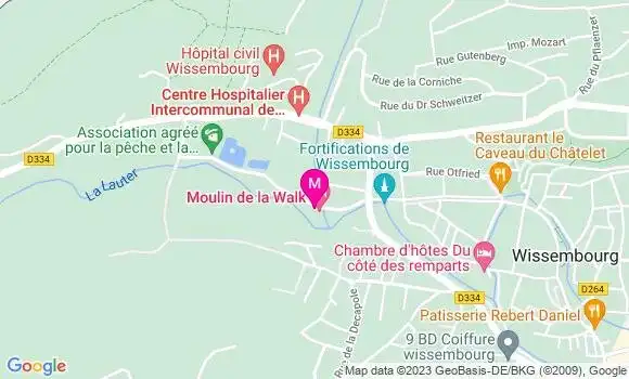 Localisation Restaurant  Moulin de la Walk