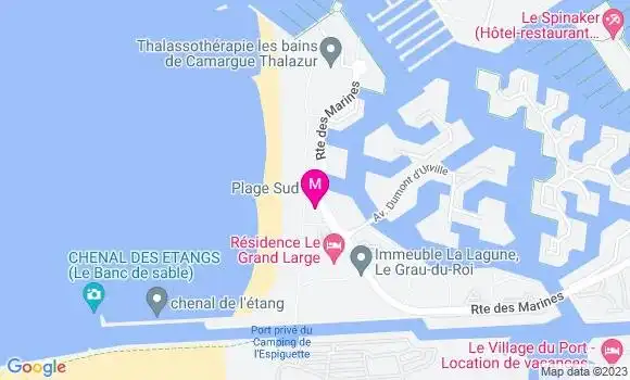 Localisation Restaurant  Le Côté Plage