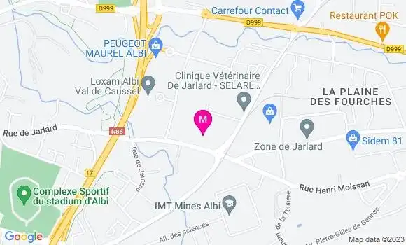 Localisation Café Le Foirail
