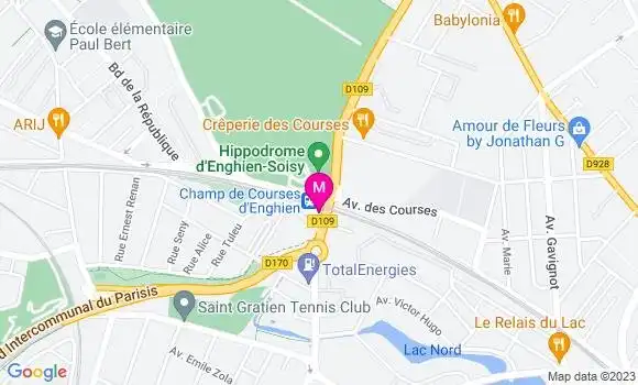 Localisation Restaurant  Le Tabac des Courses