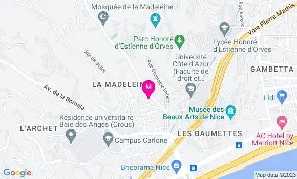 Localisation Pizzeria La Flamme d
