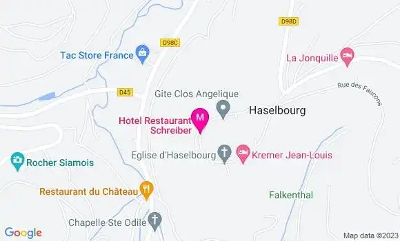Localisation Restaurant Hôtel Schreiber