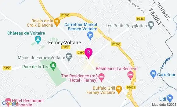 Localisation Restaurant de la Truite