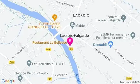 Localisation Restaurant  Le Bellevue