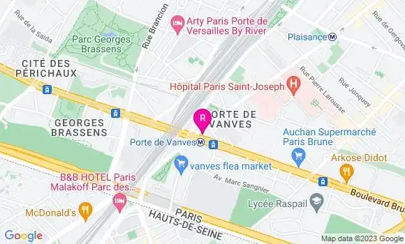 Localisation Restaurant  Au Maréchal Brune