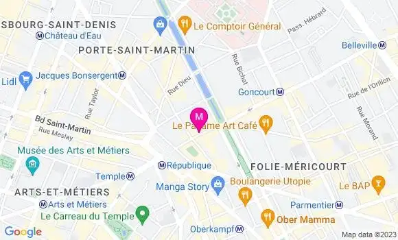 Localisation Restaurant Bar Le Temple d